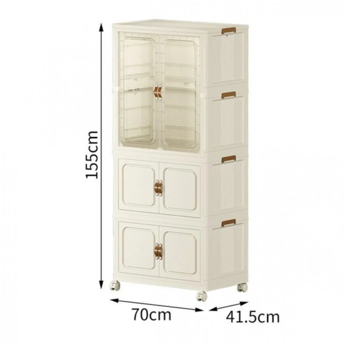 Επαγγελματικό Vanity Storage Station με 3 Eυρύχωρα Nτουλάπια Aποθήκευσης 155x70x41.5cm