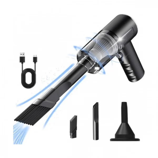USB Επαναφορτιζόμενος Μίνι Ηλεκτρικός Φυσητήρας - Σκουπάκι Αναρρόφησης Υγρών / Στερεών F6001