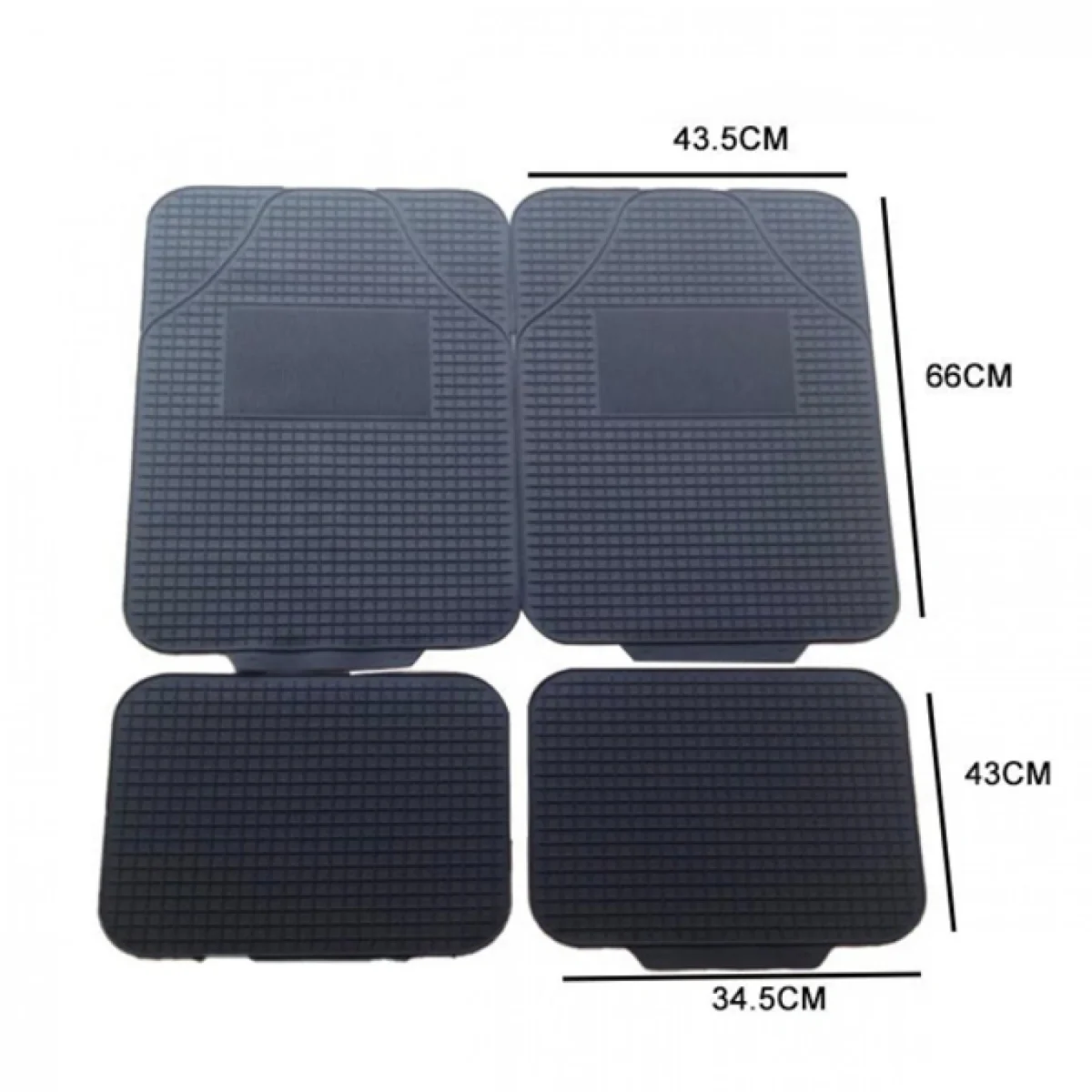 Πατάκια Αυτοκινήτου Αντιολισθητικά Σετ 4 Τεμαχίων απο Λάστιχο 13040