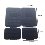 Πατάκια Αυτοκινήτου Αντιολισθητικά Σετ 4 Τεμαχίων απο Λάστιχο 13040