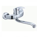 Μπαταρία Κουζίνας Τοίχου από Ανοξείδωτο Ατσάλι Varte VZ-2808 Ασημί