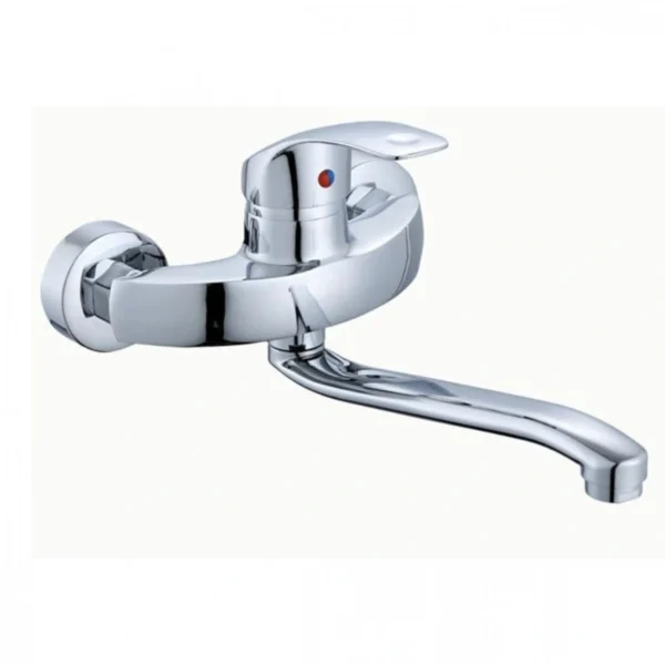 Μπαταρία Κουζίνας Τοίχου από Ανοξείδωτο Ατσάλι Varte VZ-2808 Ασημί