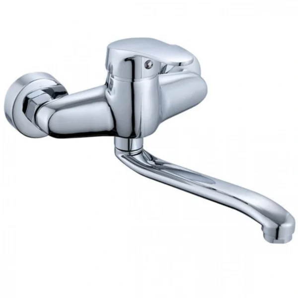 Μπαταρία Κουζίνας Τοίχου από Ανοξείδωτο Ατσάλι Varte VZ-2808 Ασημί