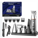 Επαναφορτιζόμενη Κουρευτική Μηχανή & Σετ Περιποίησης KM-5857