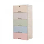 Πλαστική Συρταριέρα 83.5x38x32.5cm με 5 Χρωματιστά Συρτάρια