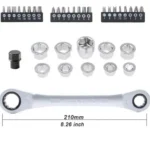 Σετ Κλειδί με Καστάνια 36τμχ με Βαλίτσα Μεταφοράς