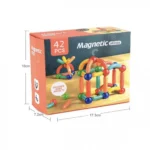 Σετ Παιχνιδιού Ευφυΐας με 42 Μαγνητικές Ράβδους