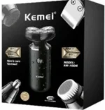 Επαναφορτιζόμενη Ξυριστική Μηχανή Προσώπου - Σώματος KM-1004