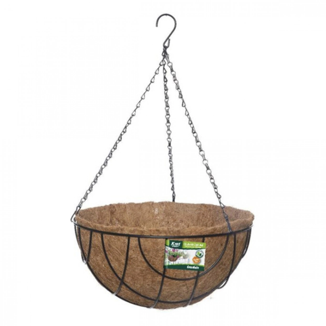 17 x 35.50cm Κρεμαστό Κασπώ - Μέταλλο & Κοκκοφοίνικας 17 x 35.50cm Κρεμαστό Κασπώ - Μέταλλο & Κοκκοφοίνικας