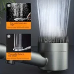 Πολυλειτουργικό Τηλέφωνο Ντους με Τριπλή Ροή και Ακίδες για Μασάζ