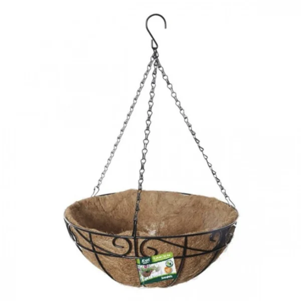 15 x 35.50cm Κρεμαστό Κασπώ - Μέταλλο & Κοκκοφοίνικας