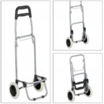 Αναδιπλούμενο Καρότσι Λαϊκής με Σκελετό Αλουμινίου 42x35x100 εκ. με Αδιάβροχη Επένδυση