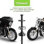 Κιτ Εργαλείων Εγκατάστασης Εξολκέων για Ρουλεμάν Τροχών 0,75″, 1,0″ και 25 mm με Θήκη Μεταφοράς