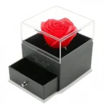 Κουτί Μπιζουτιέρα με Τριαντάφυλλο - 10,5x8x8cm