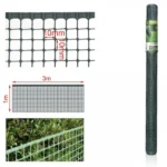 100x300cm Προστατευτικό Δίχτυ - Φράχτης Πλαστικό Πράσινο & Μάτι 10x10 mm