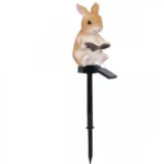 Αδιάβροχο Ηλιακό Διακοσμητικό Φωτιστικό Λαγουδάκι 9x15x44cm