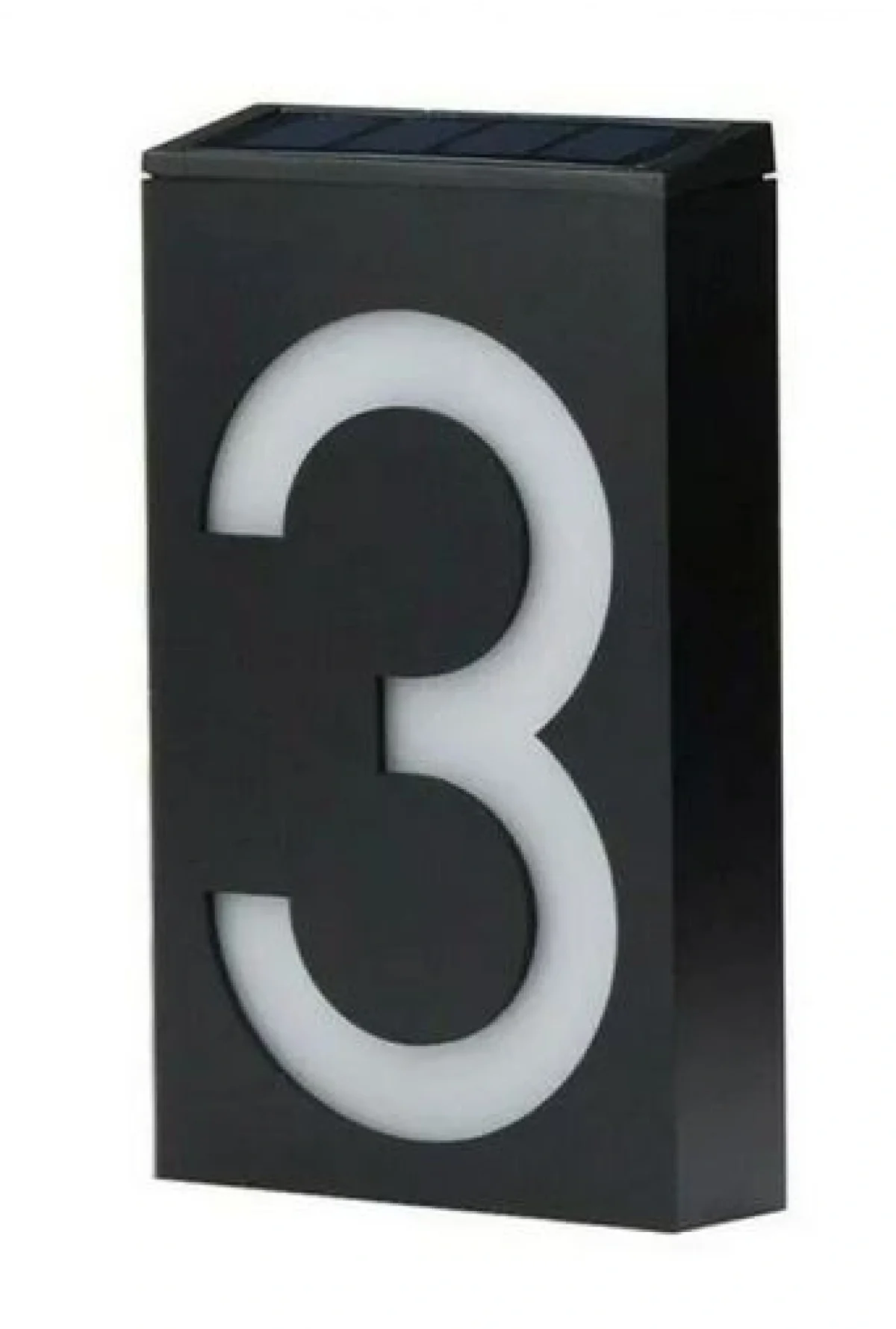 LED Επιτοίχιο Ηλιακό Φωτιστικό Αριθμού Οικίας με Φωτοκύτταρο – 0.36W IP55