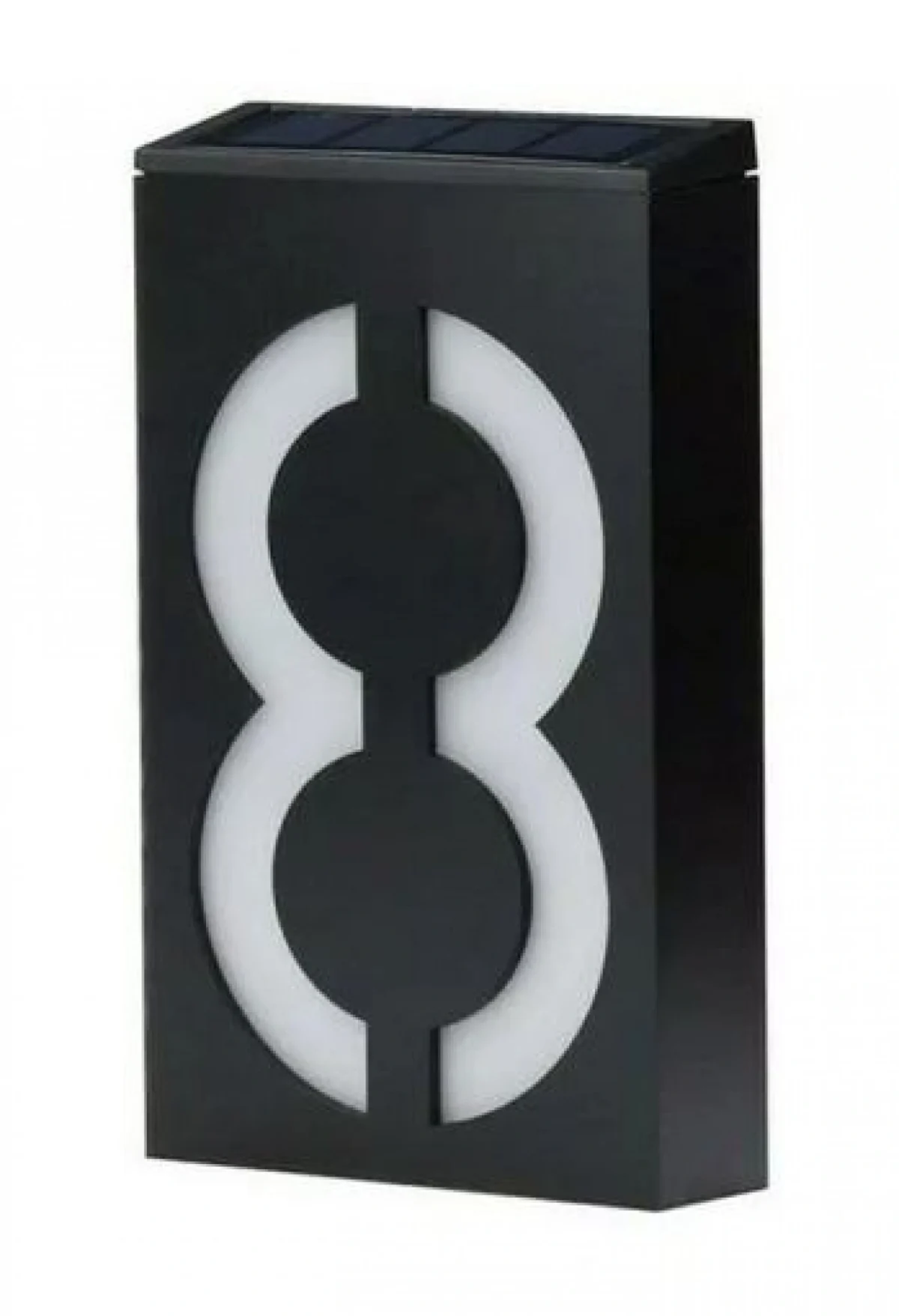 LED Επιτοίχιο Ηλιακό Φωτιστικό Αριθμού Οικίας με Φωτοκύτταρο – 0.36W IP55