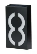 LED Επιτοίχιο Ηλιακό Φωτιστικό Αριθμού Οικίας με Φωτοκύτταρο – 0.36W IP55