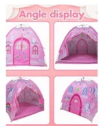 Παιδική Σκηνή Μονόκερος με Θόλο Φακό-Προτζέκτορα & Διαφάνειες 121,92x121,92x106,68 εκ. Ροζ