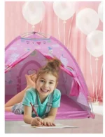 Παιδική Σκηνή Μονόκερος με Θόλο Φακό-Προτζέκτορα & Διαφάνειες 121,92x121,92x106,68 εκ. Ροζ