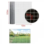 0.5x10m Προστατευτικό Δίχτυ - Φράχτης Μεταλλικός & Μάτι 6x6 mm