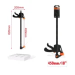 Σφιγκτήρας Σκανδάλης Μαραγκών 62cm με Πλαστικές Δαγκάνες και Μέγιστο Άνοιγμα 45cm, Μαύρος.