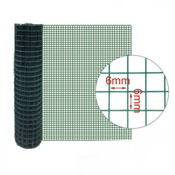 10x1m Προστατευτικό Δίχτυ - Φράχτης Μεταλλικός & Μάτι 6x6mm