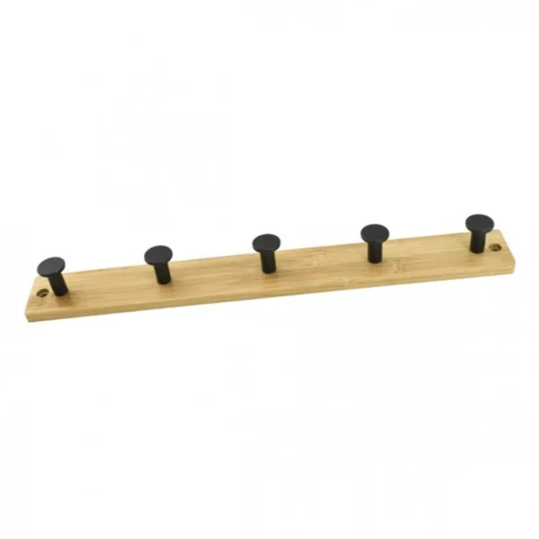 Ξύλινη Κρεμάστρα Τοίχου 5 Θέσεων 39cm