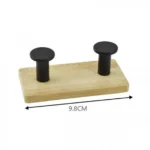 Ξύλινη Κρεμάστρα Τοίχου 2 Θέσεων 9.8cm