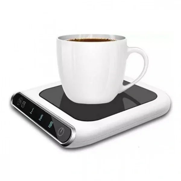 Ηλεκτρική Θερμαινόμενη Εστία – Βάση 55°C για Ζεστά Ροφήματα με USB Andowl - Λευκή