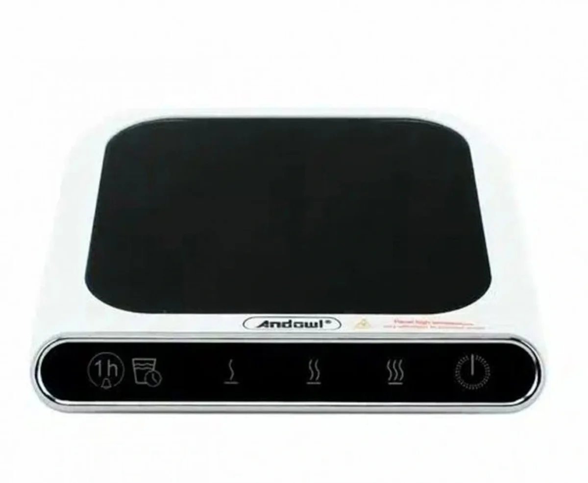 Ηλεκτρική Θερμαινόμενη Εστία – Βάση 55°C για Ζεστά Ροφήματα με USB Andowl - Λευκή