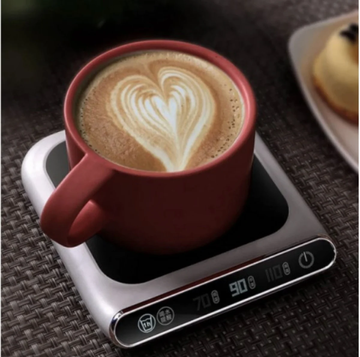 Ηλεκτρική Θερμαινόμενη Εστία – Βάση 55°C για Ζεστά Ροφήματα με USB Andowl - Λευκή