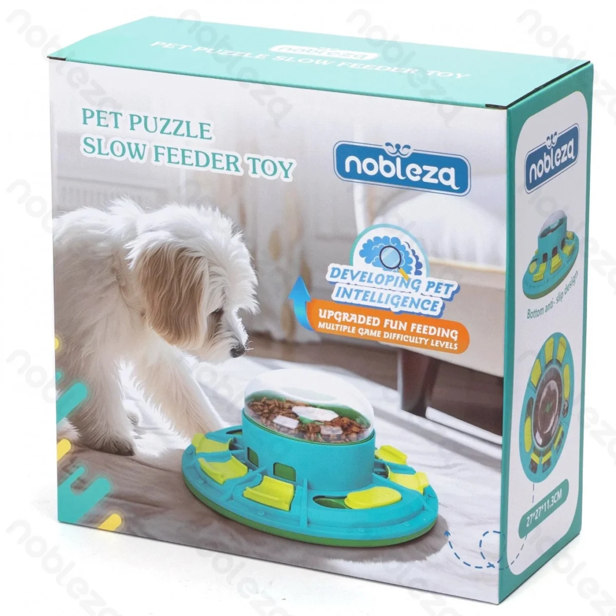 Παιχνίδι Σίτισης & Νοητικής Ενίσχυσης για Κατοικίδια 11.3x27x27cm - Pet Puzzle Slow Feeder Toy
