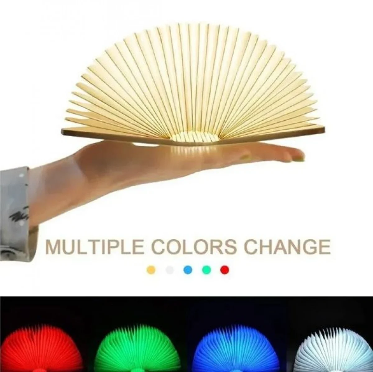 Διακοσμητικό Φωτιστικό Βιβλίο LED RGB με Τηλεχειριστήριο