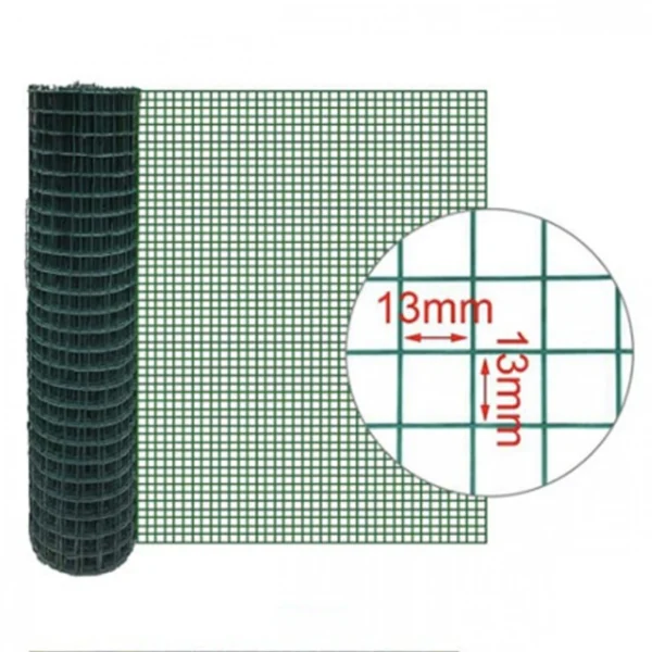 1x10m Προστατευτικό Δίχτυ - Φράχτης Μεταλλικός & Μάτι 13x13mm