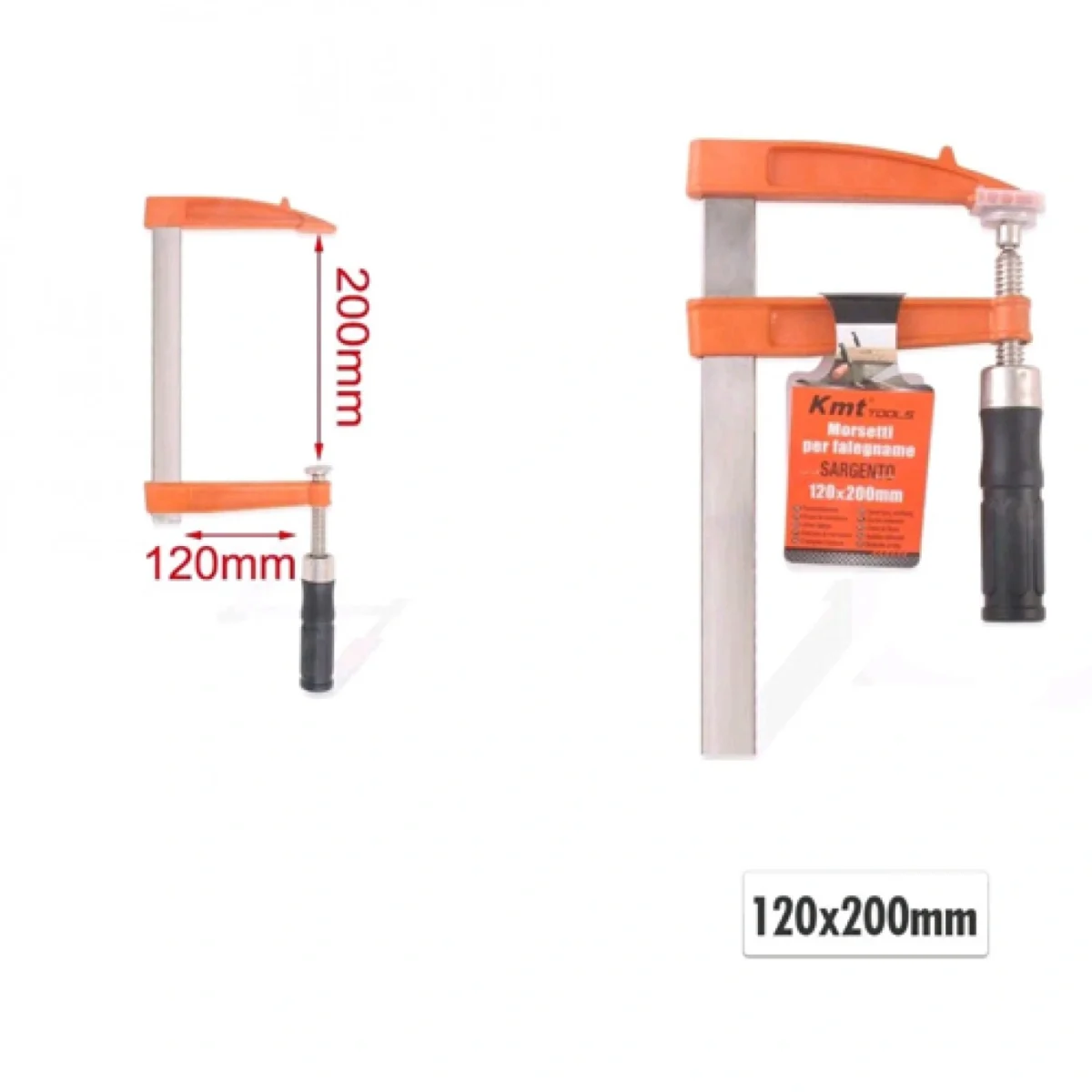 Σφιγκτήρας Μαραγκού Τύπου "F" 120x200mm