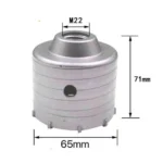 Ποτηροτρύπανο Μπετού με Σπείρωμα Μ22 - Ø65 mm.