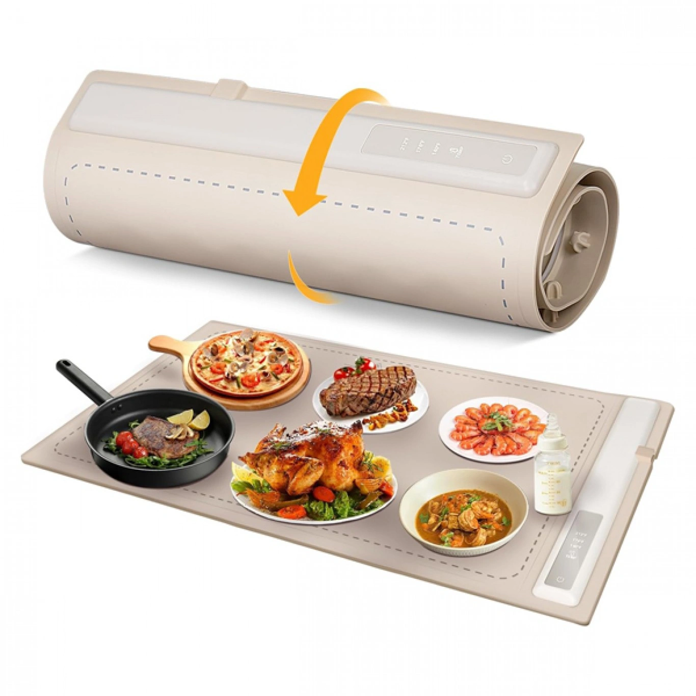 Ηλεκτρική Θερμαινόμενη Σιλικονούχα Επιφάνεια 60x40εκ για να Κρατάτε Ζεστά τα Φαγητά σας Ηλεκτρική Θερμαινόμενη Σιλικονούχα Επιφάνεια 60x40εκ για να Κρατάτε Ζεστά τα Φαγητά σας