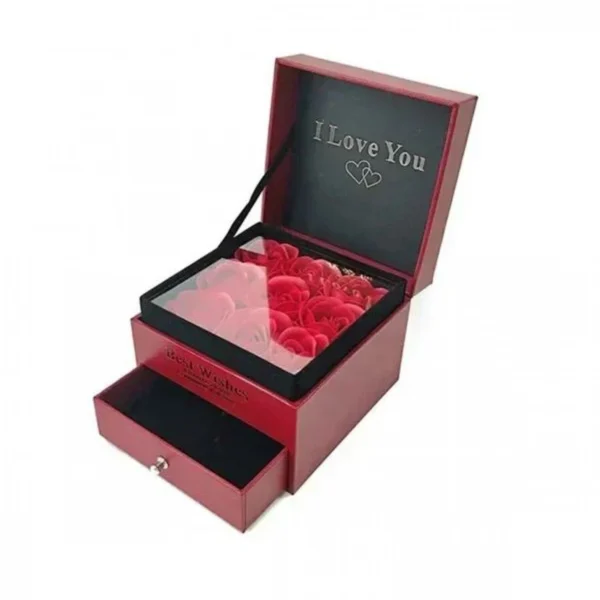 Κουτί Μπιζουτιέρα με Τριαντάφυλλα - 9x12cm