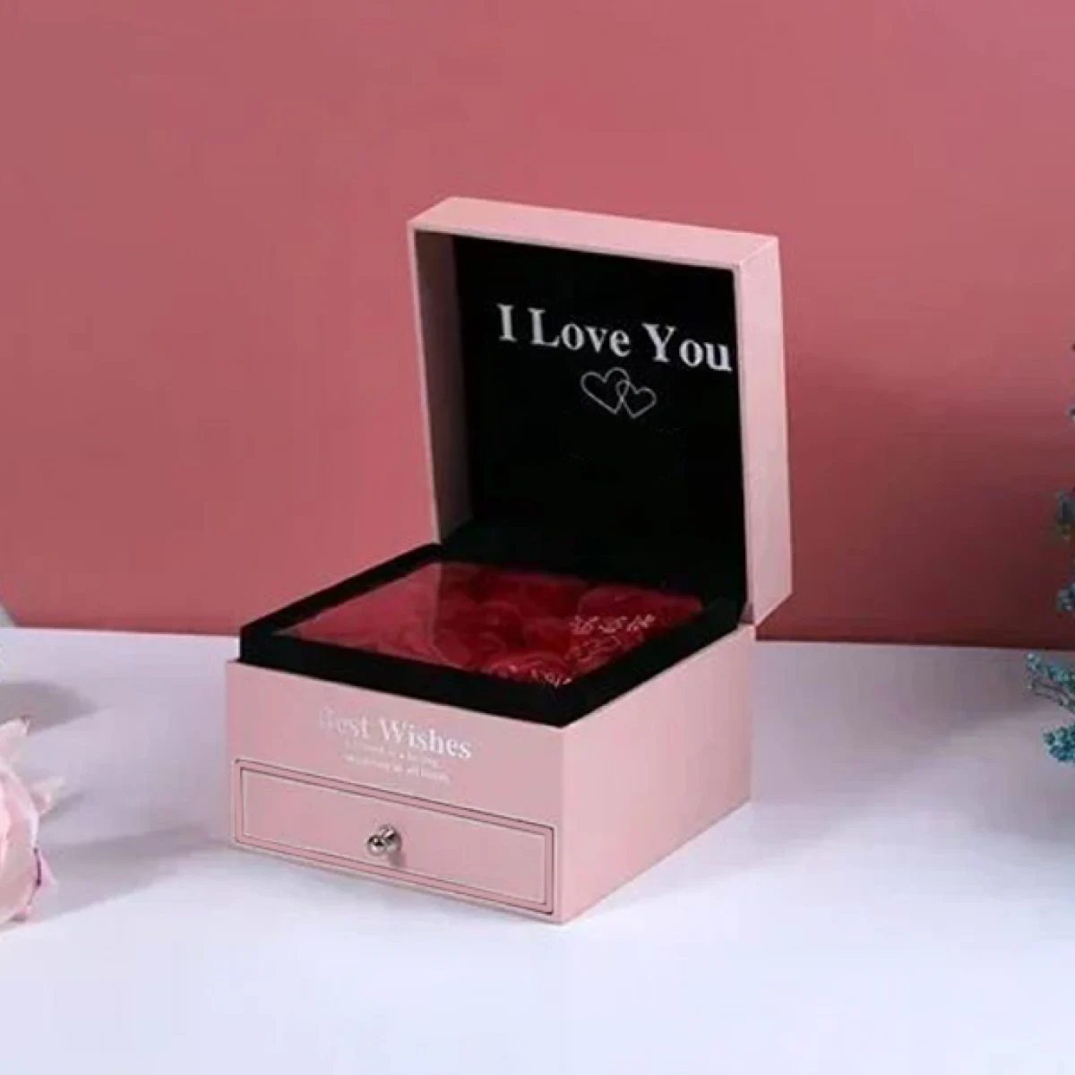 Κουτί Μπιζουτιέρα με Τριαντάφυλλα - 9x12cm