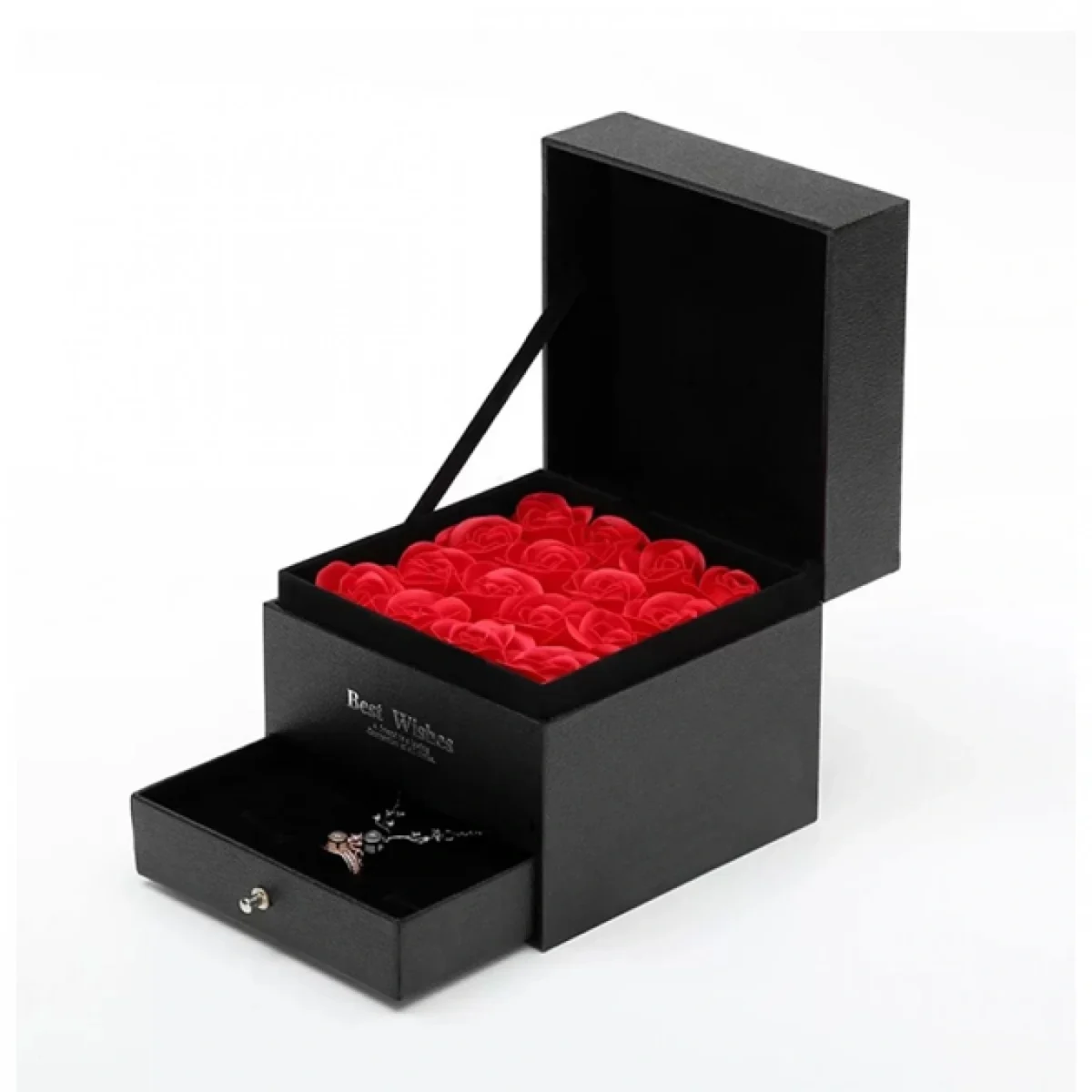 Κουτί Μπιζουτιέρα με Τριαντάφυλλα - 9x12cm