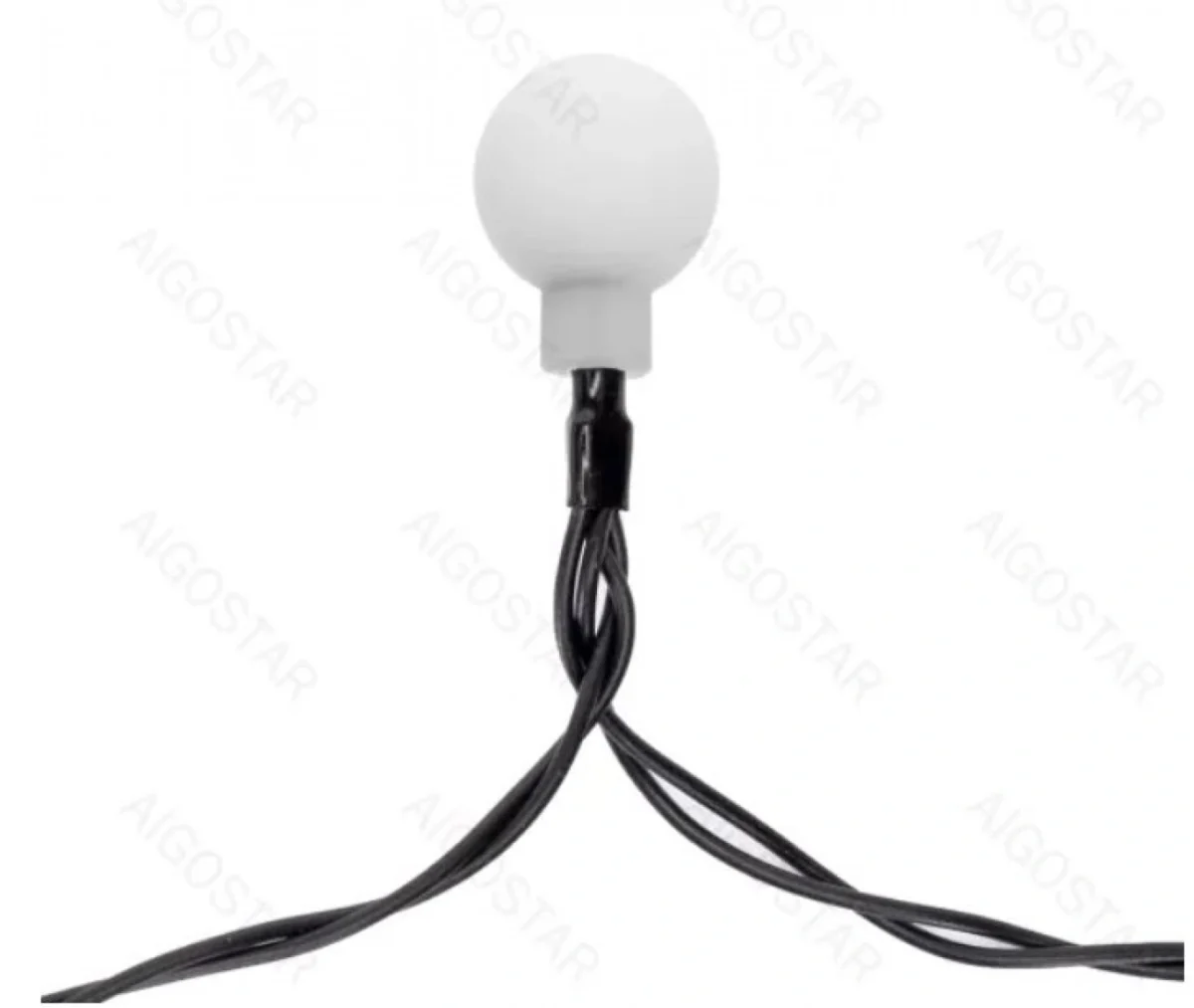 Ηλιακά Χριστουγεννιάτικα Λαμπάκια LED Εξωτερικού Χώρου με Φωτοβολταϊκό Πάνελ - 10m Πολύχρωμου Φωτισμού 2700Κ Aigostar