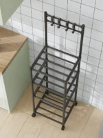 Μεταλική Ραφιέρα Αποθήκευσης 122x42x34cm Πολλαπλών Χρήσεων