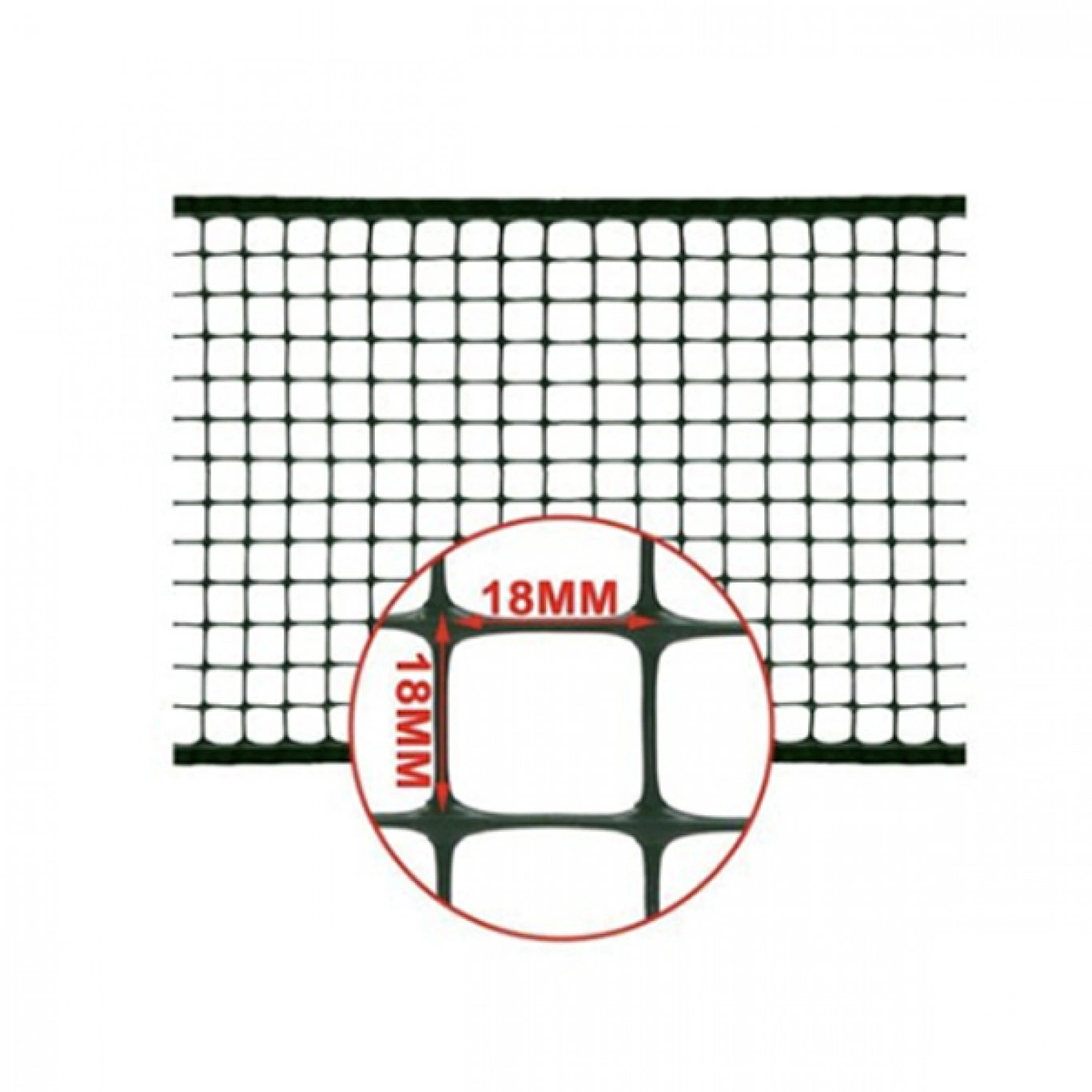 90x300cm Προστατευτικό Δίχτυ - Φράχτης Πλαστικό Πράσινο & Μάτι 18x18 mm 90x300cm Προστατευτικό Δίχτυ - Φράχτης Πλαστικό Πράσινο & Μάτι 18x18 mm