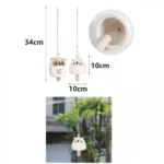 34cm Κουκουβάγια Μελωδός - Κινέζικο Μεταλλικό Κουδούνι Αέρα - Feng Shui Wind Bell