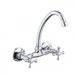 13x17,5cm Μπαταρία Ρετρό Νεροχύτη Τοίχου με Ψηλό Ρουξούνι