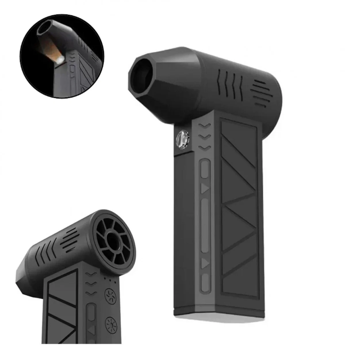 Mini Turbo Επαναφορτιζόμενος Φυσητήρας Χειρός 130000RPM με 3 Ταχύτητες & LED Φακό HYH-159