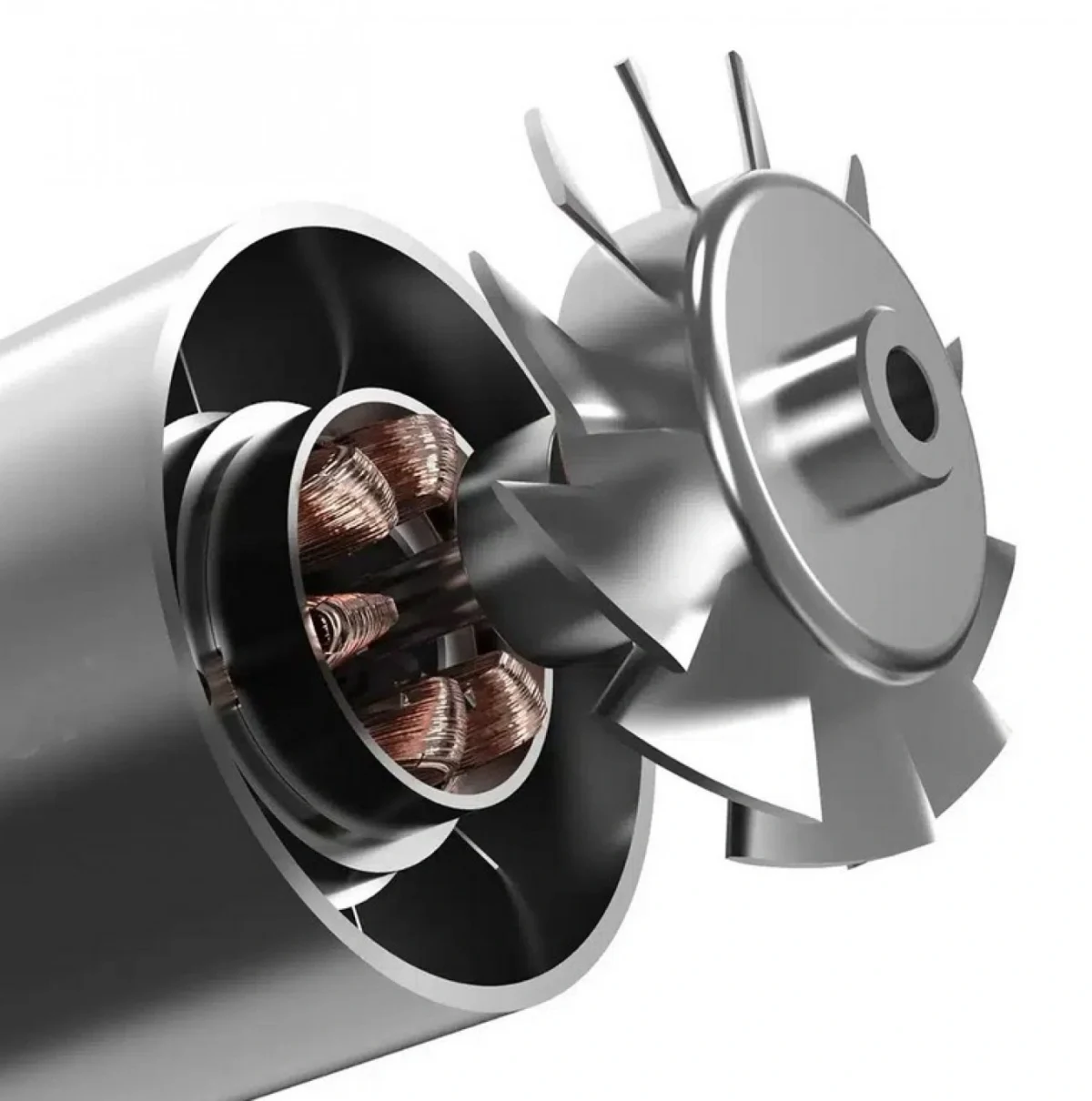 Mini Turbo Επαναφορτιζόμενος Φυσητήρας Χειρός 130000RPM με 3 Ταχύτητες & LED Φακό HYH-159