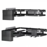 Σετ 2 Επιτοίχια Γωνιακά Αυτοκόλλητα Μεταλλικά Ράφια Μπάνιου-Κουζίνας